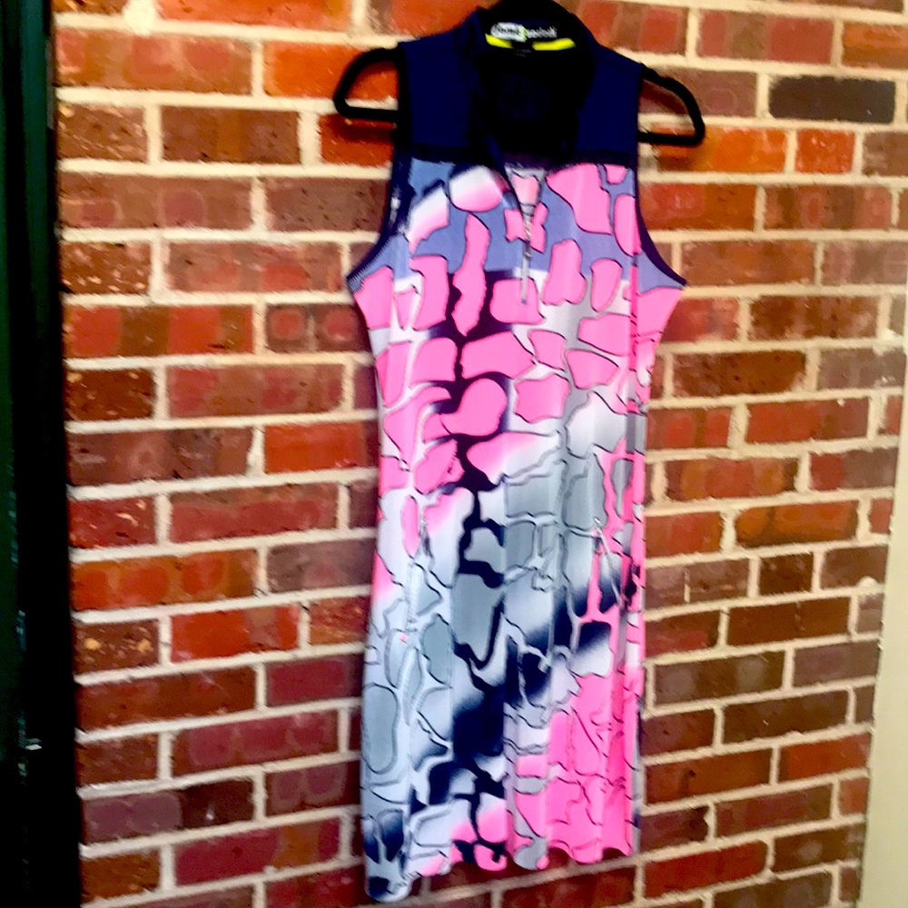 Jamie Sadock Golf Dress  Pink/Navy